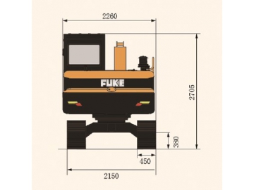 حفار مجنزر (بوكلين جنزير)، FK85-9 			 Crawler Excavator