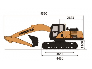 حفار مجنزر (بوكلين جنزير)، FK215-9 			 Crawler Excavator