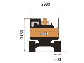 حفار مجنزر (بوكلين جنزير)، FK215-9 			 Crawler Excavator