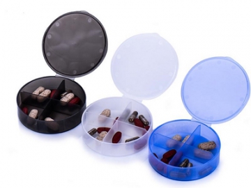 منظم أدوية والمكملات الغذائية، علب تنظيم حبوب الدواء البلاستيكية 			   Pill Container