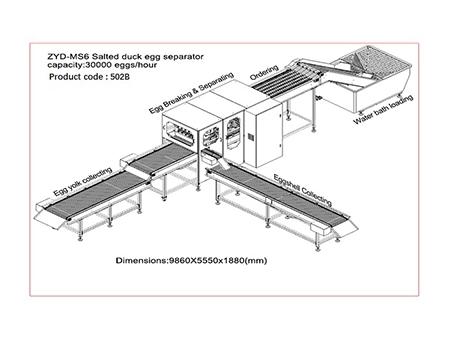 ماكينة فصل بيض البط المملح 502B Egg Separator