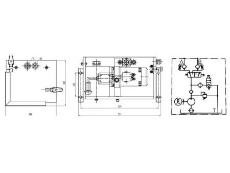 وحدة القدرة الهيدروليكية المتكاملة Integrated Hydraulic Power Unit