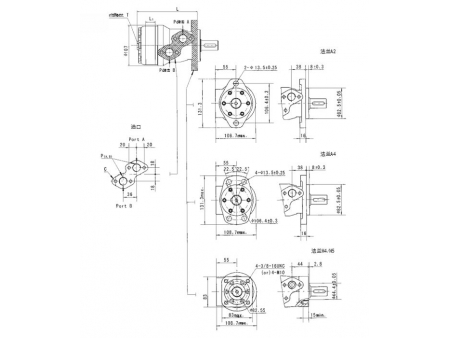 محرك مداري GR (51.5 إلى 397 مليلتر لكل دورة) Orbit Motor