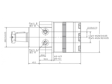 محرك مداري GWD (120 إلى 750 مليلتر لكل دورة) Orbital Motor