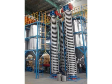 ناقل حلزوني هزاز للمواد السائبة Bulk Material Vibrating Spiral Conveyor