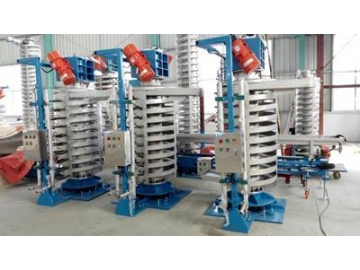 ناقل حلزوني هزاز مبرد بالماء Water Cooling Spiral Vibrating Conveyor