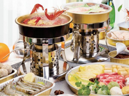 حافظة الطعام شكل مستطيل مع غطاء (حاوية حفظ الطعام/ صحن قصدير بغطاء لحفظ الأطعمة) Rectangular Sealable Aluminum Foil Container