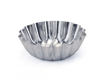 حافظة طعام دائرية (علبة طعام قصدير/ حاوية قصدير لحفظ الأطعمة) Round Wrinklewall Aluminum Foil Container, L rim
