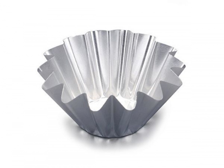 حافظة طعام دائرية (علبة طعام قصدير/ حاوية قصدير لحفظ الأطعمة) Round Wrinklewall Aluminum Foil Container, L rim