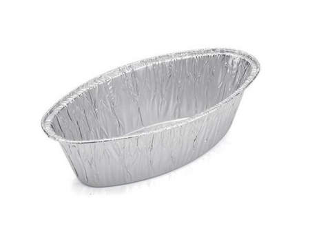 حافظة الطعام شكل بيضاوي (علبة حفظ الطعام من ورق الألمنيوم) Oval Wrinklewall Aluminum Foil Container