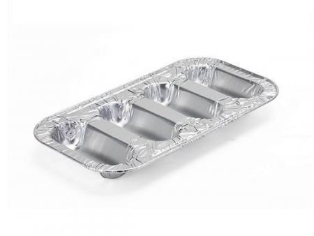 حافظة طعام مقسمة من رقائق الألومنيوم/ صحن قصدير مقسم/ حافظة طعام متعددة الاستخدام Multi Compartment Wrinklewall Aluminum Foil Container