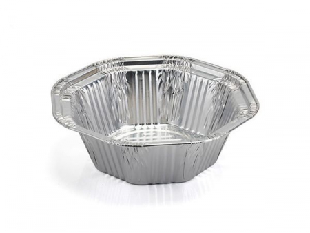 حافظة طعام من الألومنيوم بشكل خاص Special Shape Wrinklewall Aluminum Foil Container