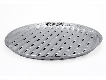 حافظة طعام مربعة من رقائق ألومنيوم (حاوية حفظ الطعام/ علبة من القصدير لحفظ الأطعمة) Square Wrinklewall Aluminum Foil Container