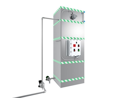 كابينة دش الطوارئ مع أنذار DAAO6604-6 Emergency Cubicle Shower