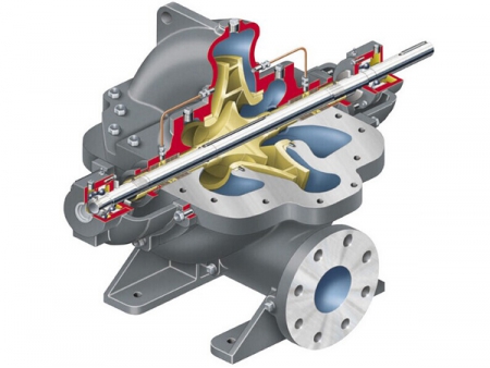 مضخة شفط مزدوج  Double Suction Centrifugal Pump