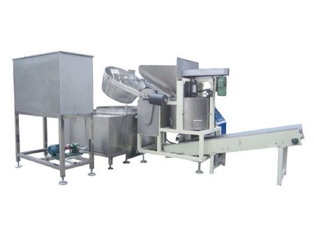 قلاية الزيت العميق مع نظام فصل الزيت (سعة 150 كجم/ ساعة)، 300W Batch Fryer with Centrifugal Deoiling