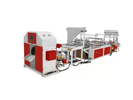 ماكينة إنتاج أكياس قمامة قوية أوتوماتيكية Automatic Ribbon-Through Garbage Bag Making Machine