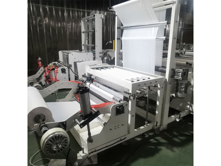 ماكينة إنتاج أكياس قمامة قوية أوتوماتيكية Automatic Ribbon-Through Garbage Bag Making Machine
