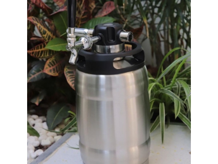 ترمس ستانلس ستيل مع صنبور موزع سعة 5 لتر 5L Pressurized Keg Dispenser