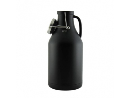 مطارة ستيل معزولة حافظة للحرارة والبرودة سعة 1.89 لتر (مع غطاء فليب توب مانع للتسرب) 1.89L Vacuum Flip Top Growler