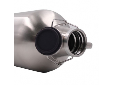 مطارة ستيل معزولة حافظة للحرارة والبرودة سعة 3.78 لتر (مع غطاء فليب توب مانع للتسرب) 3.78L Vacuum Flip Top Growler