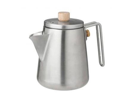 ابريق ستانلس ستيل سعة 1 لتر (للشاي والقهوة الحليب والمشروبات الأخرى للتخييم) 1L Camping Kettle