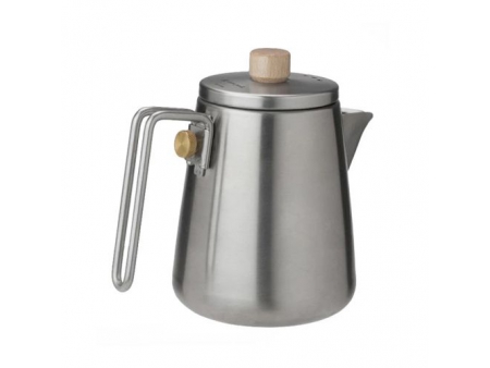 ابريق ستانلس ستيل سعة 1 لتر (للشاي والقهوة الحليب والمشروبات الأخرى للتخييم) 1L Camping Kettle
