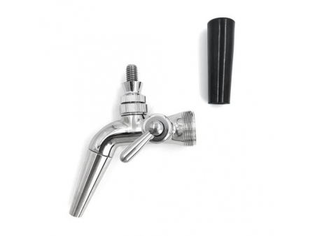 صنبور ستانلس ستيل مع أنبوب طويل (مع بزبوز صنبور طويل) Stainless Steel Keg Faucet with Long Spout