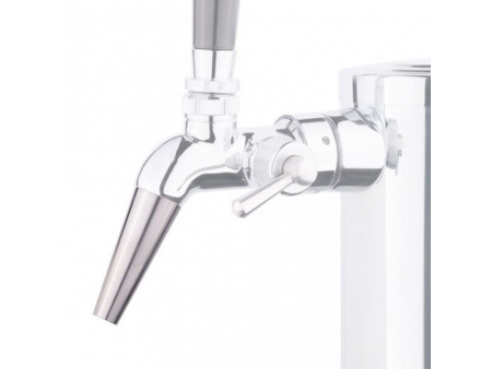 صنبور ستانلس ستيل مع أنبوب طويل (مع بزبوز صنبور طويل) Stainless Steel Keg Faucet with Long Spout