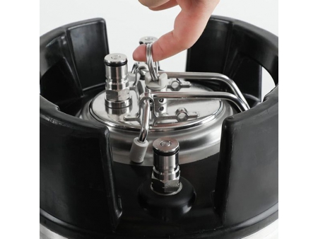 غطاء محكم للترامس والبراميل ستيل مع صمام تنفيس Corny Keg Carbonation Lid