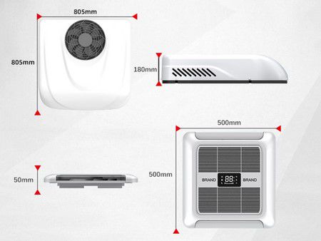 مكيف هواء في سقف الشاحنة  (DC 12V)  Rooftop Truck Air Conditioner