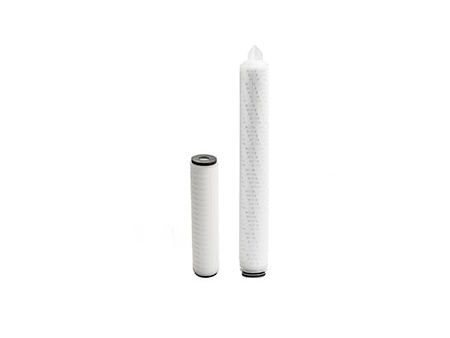 شمعة فلتر مياه مطوية، سلسلة HPPV (مع كفاءة عالية في تصفية الشوائب والملوثات) PP Pleated Filter Cartridge with High Dirt Holding Capacity