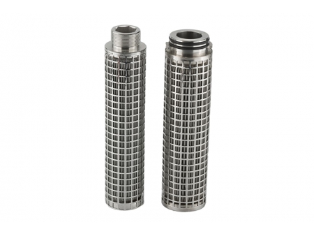 شمعة فلتر مياه ستانلس ستيل ملبدة بالألياف، سلسلة PHSF Stainless Steel Fiber Sintered Felt Filter Cartridge