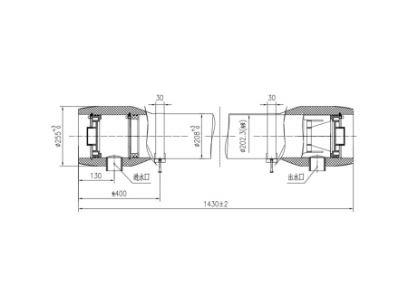 غلاف مرشح غشائي مقاوم للتآكل FRP (من لدائن مدعمة بألياف/ ألياف البوليمر المقوى) FRP Membrane Housing