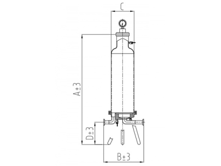 غلاف مرشح ستيل نظيف وصحي Stainless Steel Sanitary Filter Housing