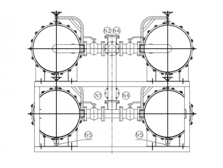 نظام فلترة وترشيح أفقي عالي التدفق Horizontal High Flow Filter System