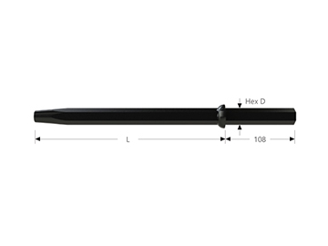 قضبان الحفر المدببة  Tapered Drill Rods