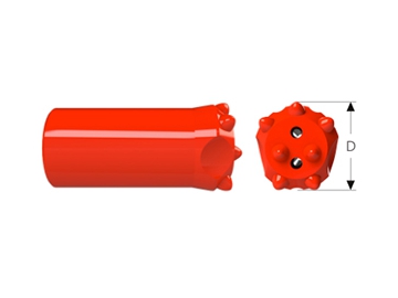 رؤوس الحفر المدببة  Tapered Button Bits