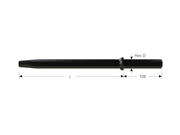 قضبان الحفر المدببة  Tapered Drill Rods