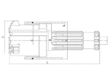 لقمة الحفر مع قواطع مسننة (رأس حفر بأجزاء قابلة للفصل)  Concentric Casing System with Blocks
