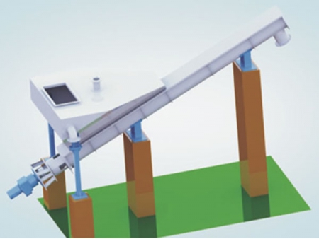 ناقل لولبي مائل لعجينة الورق، فئة ZTZ Inclined Screw Conveyor (Sedimator)