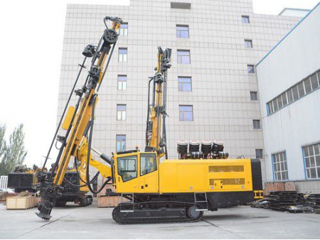 جهاز الحفر الهيدروليكي المجنزر المدمج/ حفار هيدروليكي على جنزير، سلسلة JK830-2 Integrated Hydraulic Crawler Mounted DTH Drilling Rig