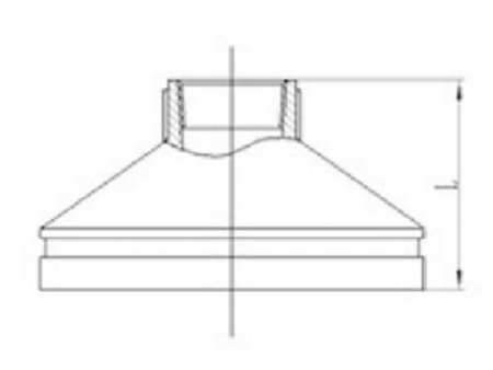 مسلوب جروف مركزي مقلوظ (سن داخلي) Threaded Concentric Reducer