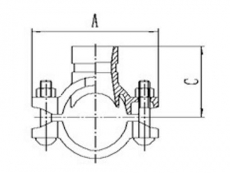 تي جروف ميكانيكي  Mechanical Tee Grooved Outlet