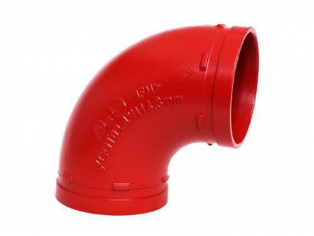 كوع جروف مسلوب 90 درجة طويل Grooved Long Radius 90° Elbow