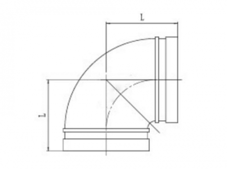 كوع جروف 90 درجة Grooved 90° Elbow