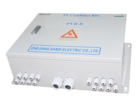 صندوق تجميع 8 مجموعات من ألواح الطاقة الشمسية (PV)