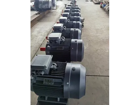 محرك تيار متردد غير متزامن ثلاثي الطور (محرك حثي) Three-Phase Asynchronous AC Motor