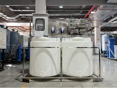 جهاز تحديد الجرعات الكيميائية بنظام تحكم ذكي أوتوماتيكي Automatic Intelligent Control Chemical Dosing System