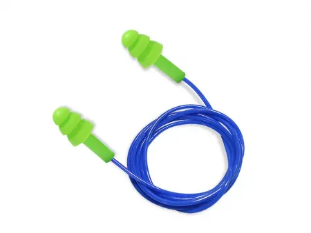 سدادة أذن سيليكون طبية مع حبل، EC-2001S-C